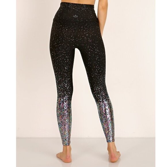 BEYOND YOGA Alloy Ombre Speckled Midi Leggings - M - Picture 2 of 9
